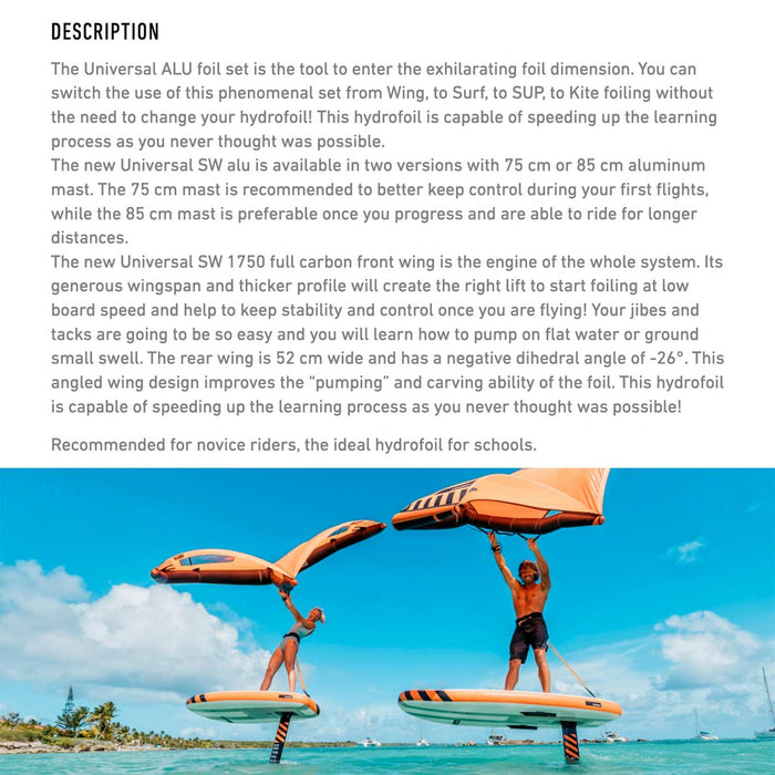 Set de hidroala Universal Alu Y27 1750-75 RRD 27USWF175075S