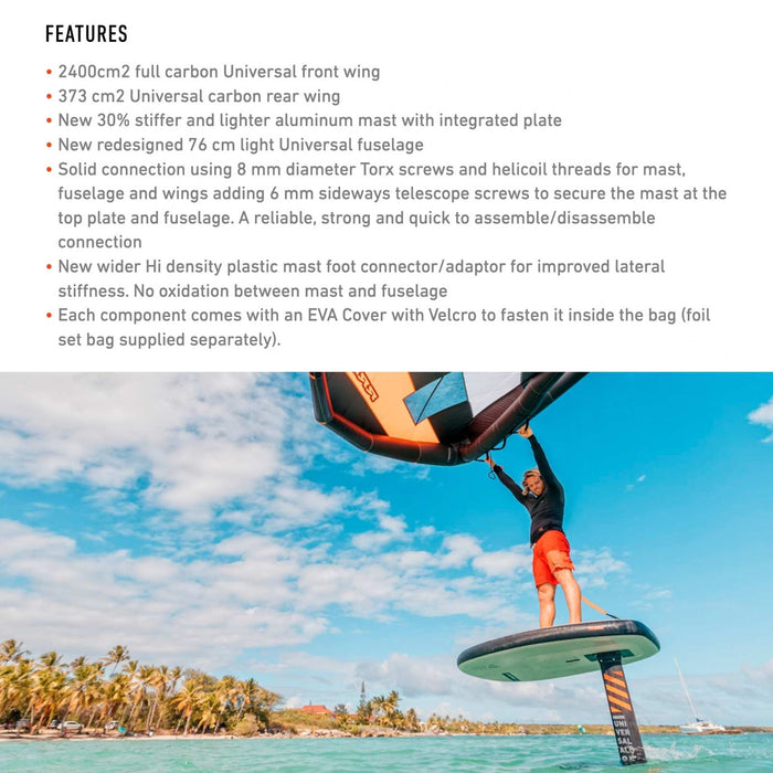 Hydrofoil Set Universal Alu Y27 2400-85 RRD 27USWF240085S