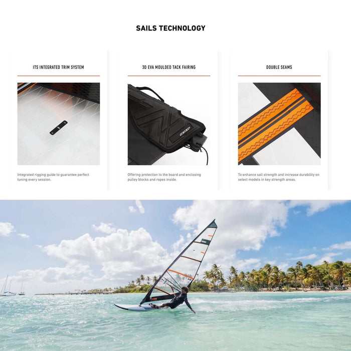 Vela da Windsurf X-Tra Rig Completo Dimensione 7.5 RRD 27XSR_H3_7_5