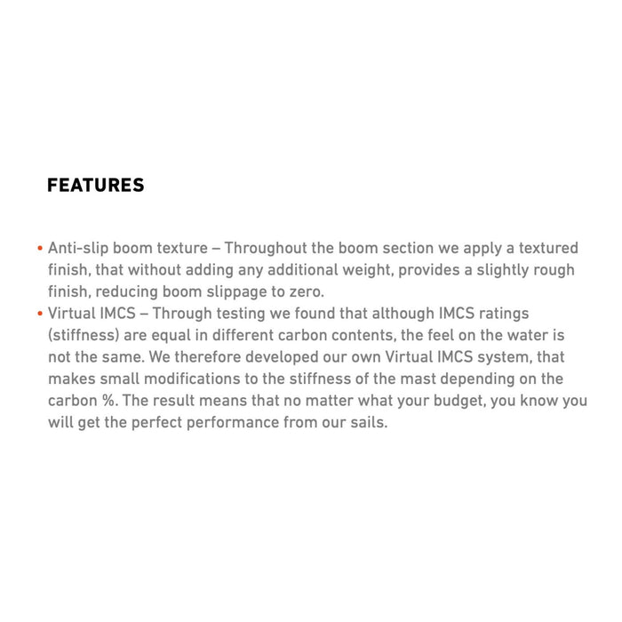 Mástil de Windsurf Black Ribbon C95 Tamaño 430 RDM RRD 28BRM430R