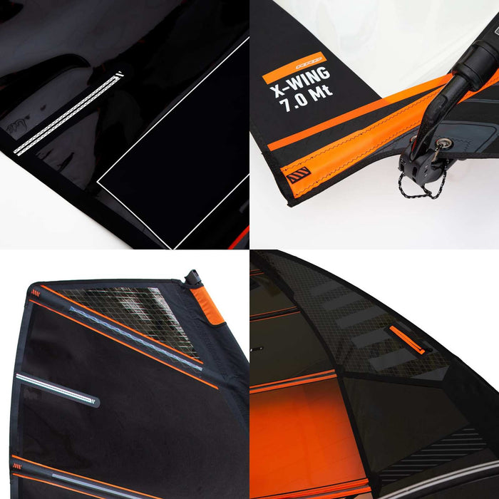 Vela de Windsurf X-Wing Negra Y28 Tamaño 7.0 RRD 28XW_BL_70