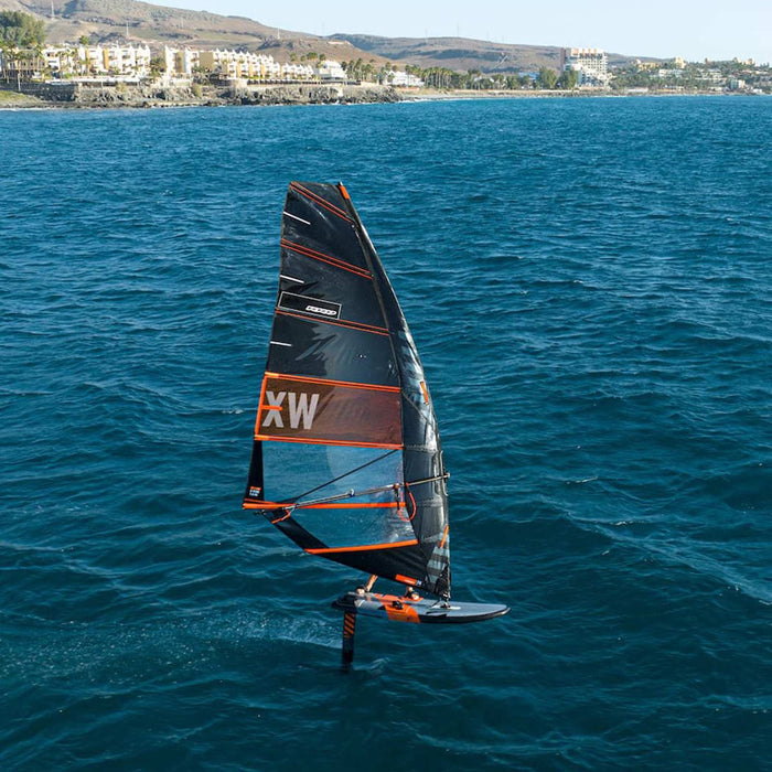 Voile de planche à voile X-Wing Noir Y28 Taille 8.4 RRD 28XW_BL_84