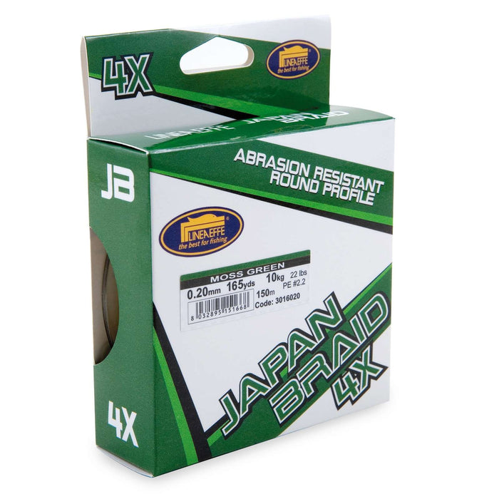 Fishing Line Japan Braid Moss 150m Green 0,25 Lineaeffe 3016025