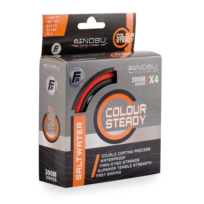 Fishing Line Nobu Colour Steady Saltwater Braid 300m 0,30 Fishing Ferrari 3018030
