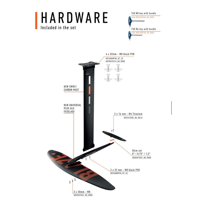 Set de Hydrofoil Carbon Blaze Ltd Y30 Talla 950 RRD 30BLCFSLTD_950