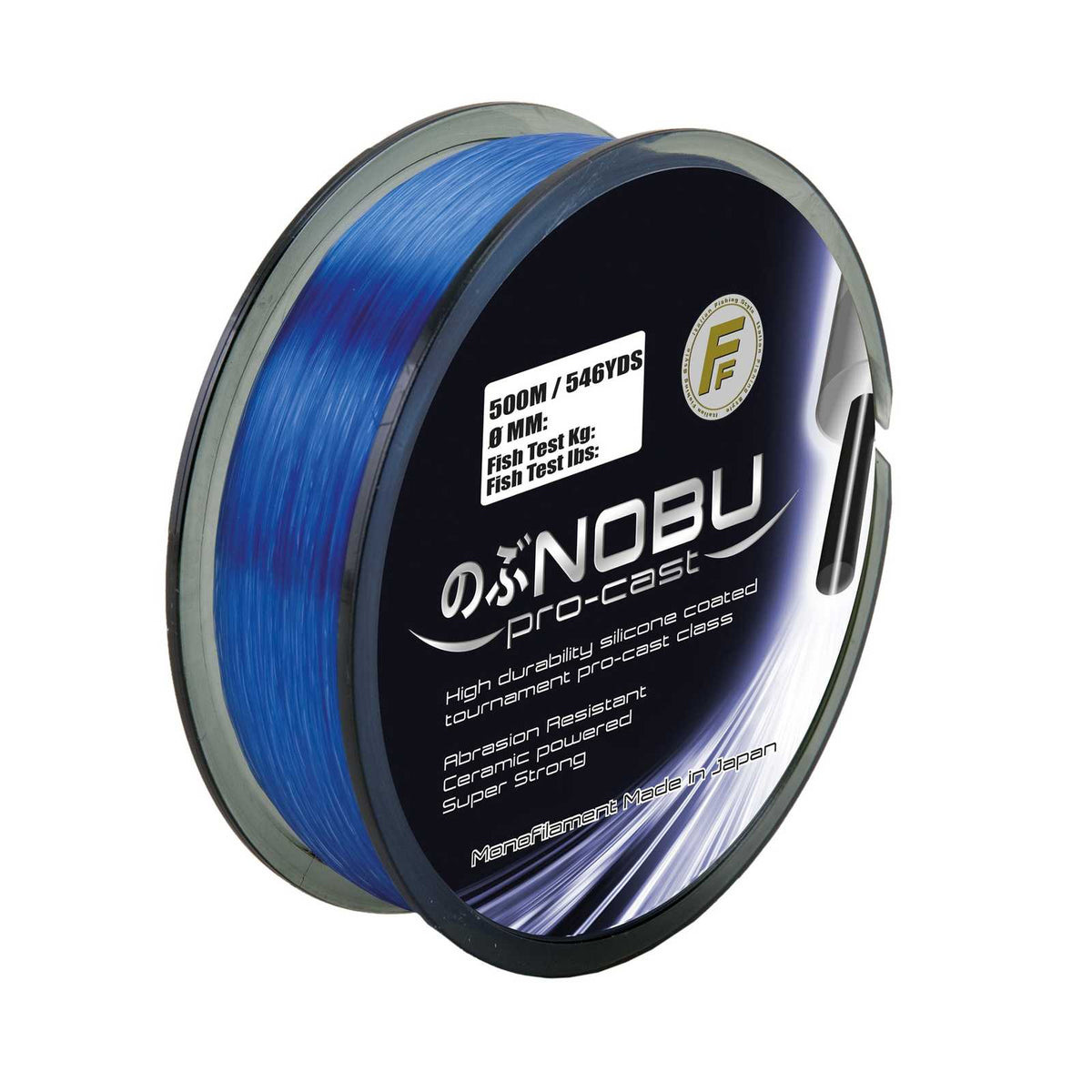 ボール Nobu Fishing Line Nobu Pro Cast Hi-Viz 500m Japan Blue 0,280 Fishing