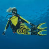 Diving Fins X-Stream Yellow-Fluo R-41-44 Mares 410019BNRYF