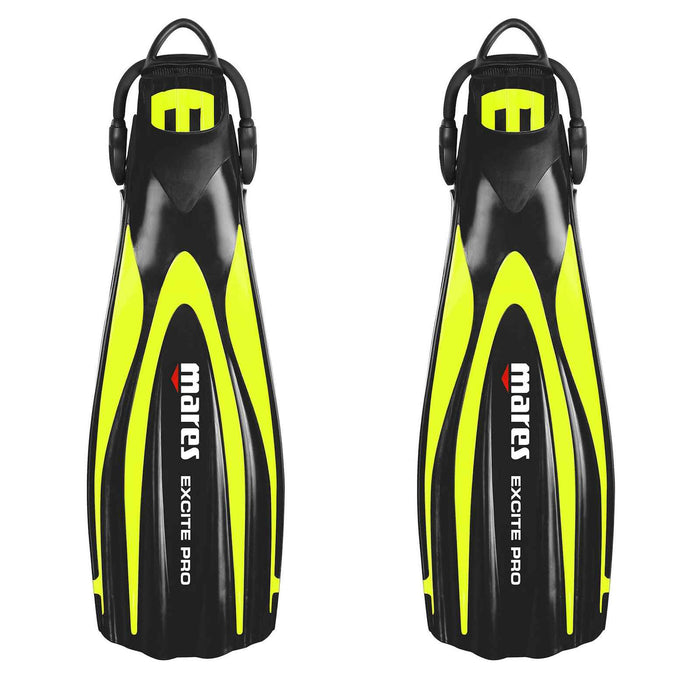 Palmes de plongée Excite Pro Jaune fluo R-41-44 Mares 410026SARYF