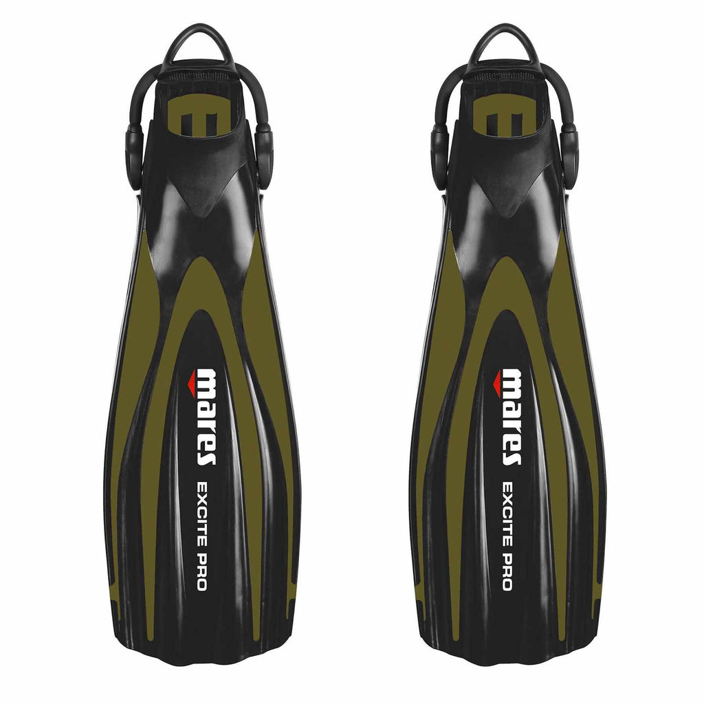 Pinne da immersione Excite Pro Verde oliva XL-44-48 Mares 410026SAXLOL