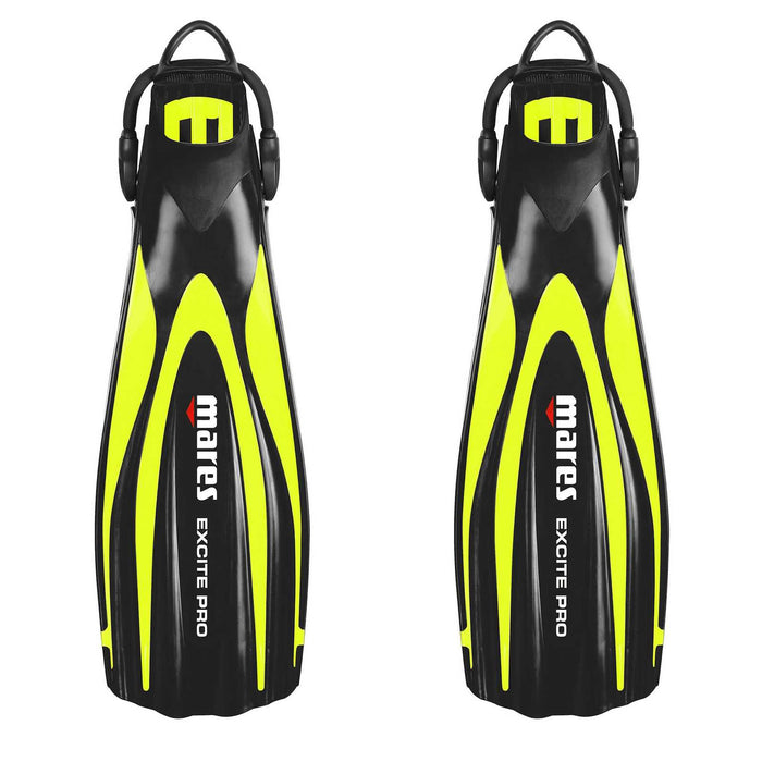 Palmes de plongée Excite Pro Jaune fluo XL-44-48 Mares 410026SAXLYF