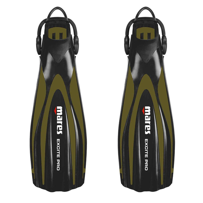 Palmes de plongée Excite Pro Olive XS-34-37 Mares 410026SAXSOL