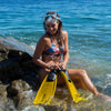 Snorkeling Fins Clipper Yellow EU 43-44-UK 7,5-8,5-USA 8,5-9,5 Mares 410344SA043YL