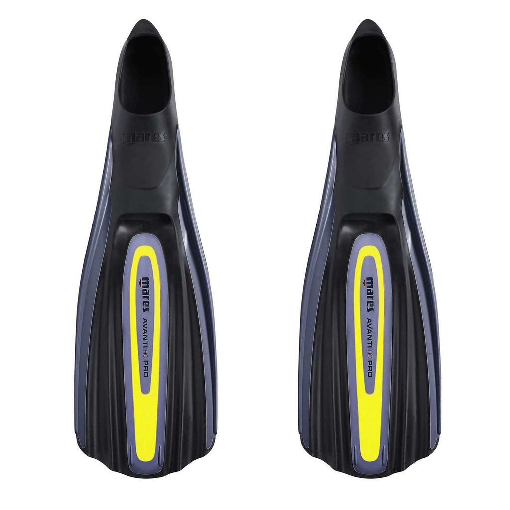 Pinne da immersione Avanti Hc Pro Grigio-Giallo fluo 38-39 Mares 410347SA038GYF