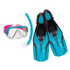Snorkeling Set Nateeva Keewee Kids Aqua XS 4-14 Years Mares 410758SPAQXS