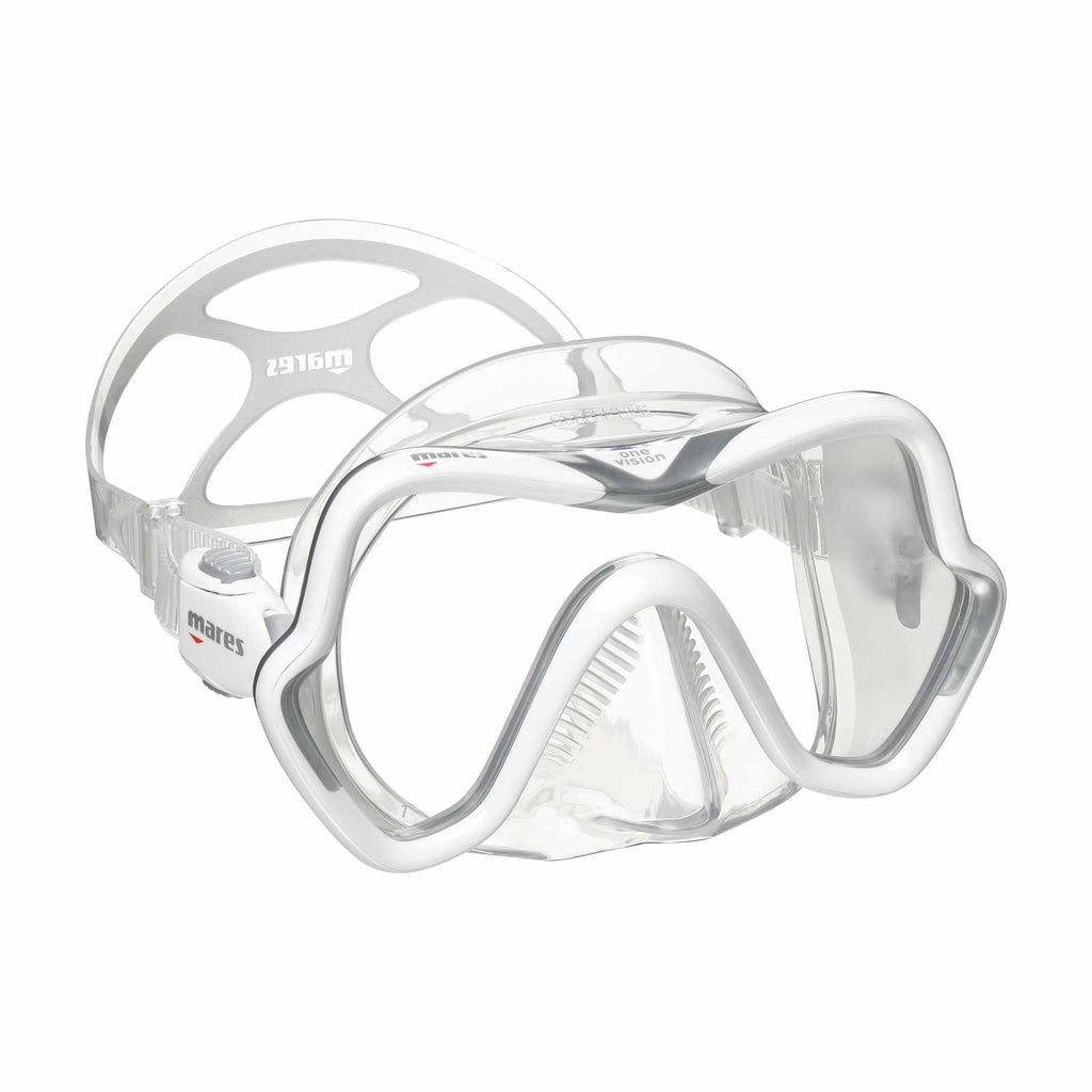 Diving Mask One Vision White-Silver Mares 411046WSICL