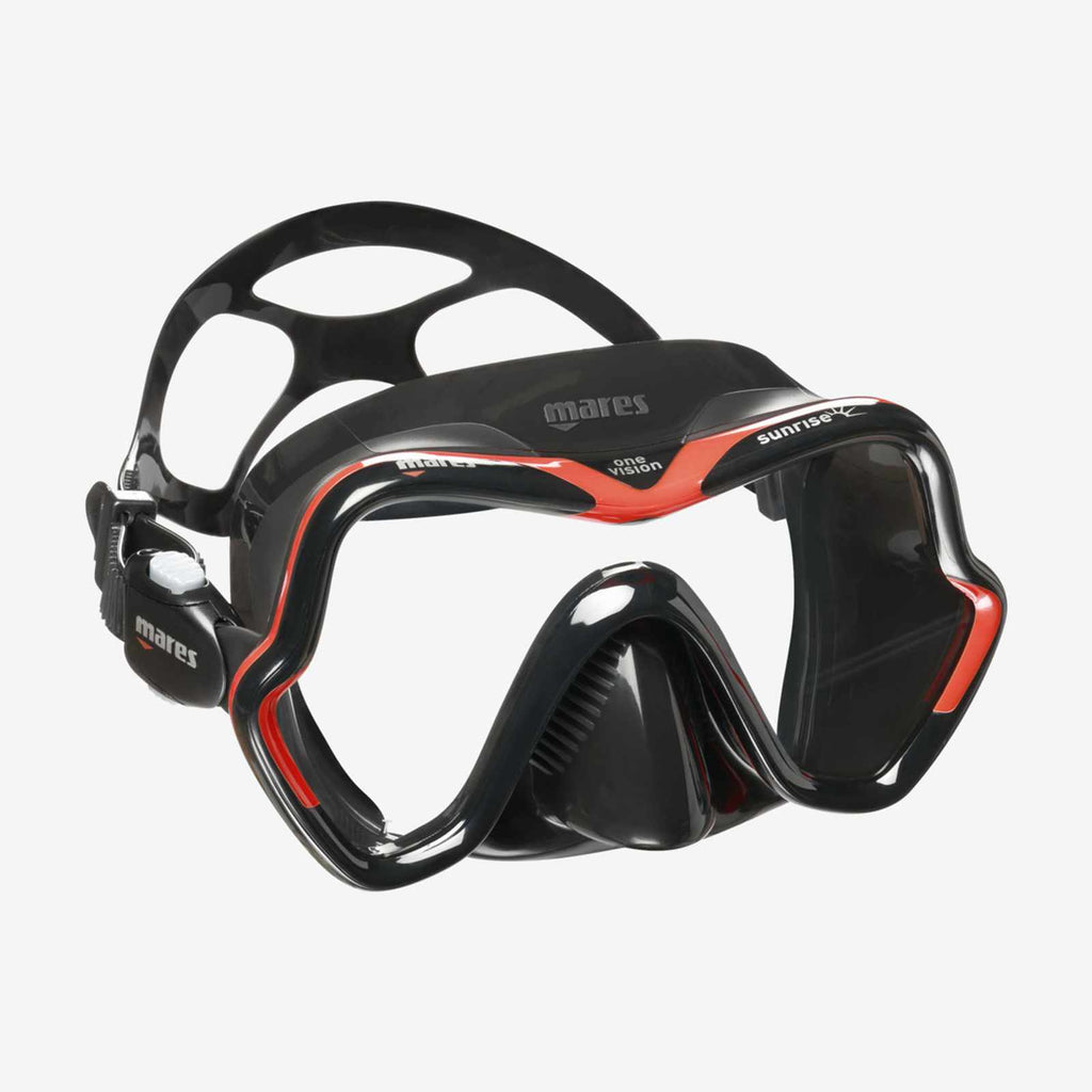 Diving Mask One Vision Sunrise Red-Black Mares 411047RDKBK