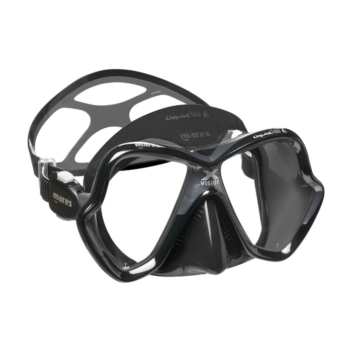 Masque de plongée X-Vision Ultra Liquidskin Gris-Noir Mares 411052CLGRKGRK