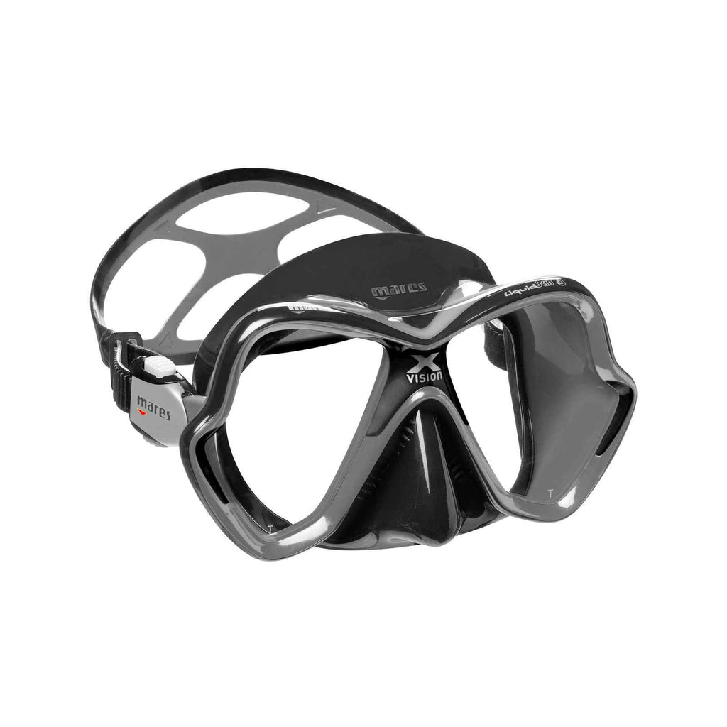 Masque de plongée X-Vision Ultra Liquidskin Gris clair-Noir Mares 411052CLLGKLGK