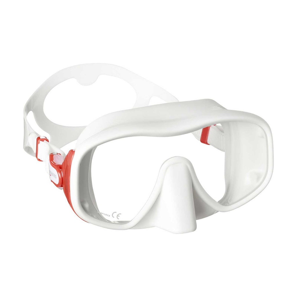 Maschera subacquea Juno Bianco-Rosso Mares 411056BXRDWH