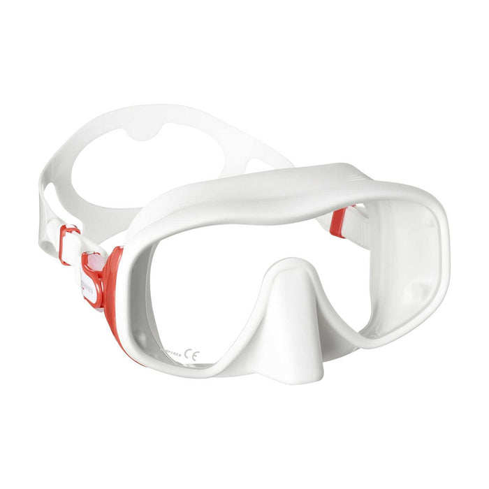 Maschera subacquea Juno Bianco-Rosso Mares 411056BXRDWH