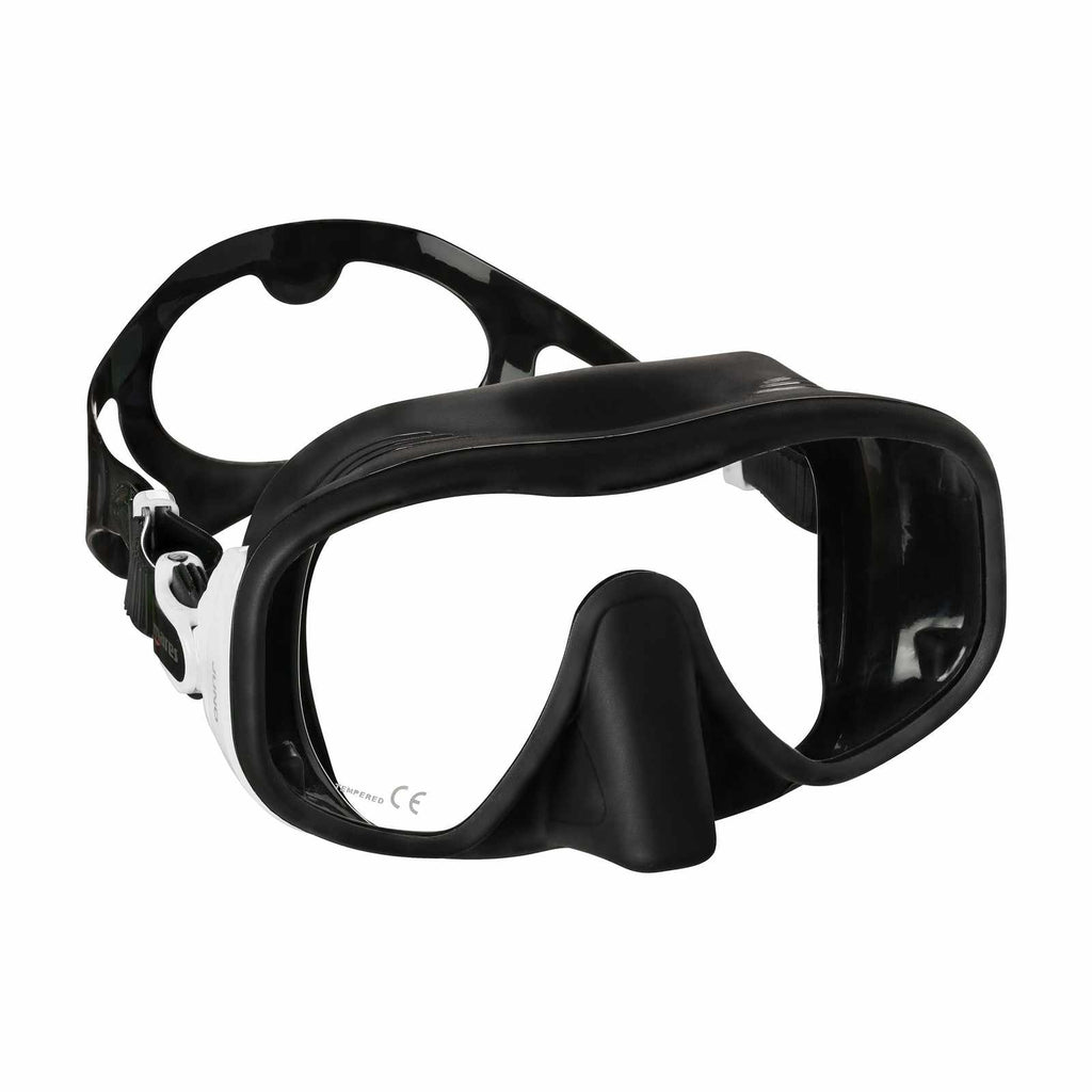 Maschera subacquea Juno nero-bianco Mares 411056WHBK