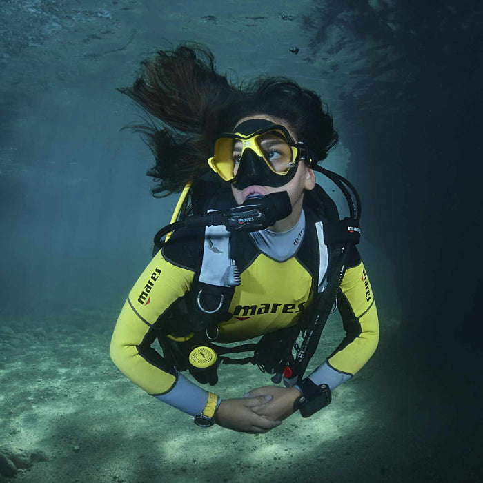 Diving Mask X-Vision Chrome Liquidskin Black-Yellow Mares 411065CLYLKYLK