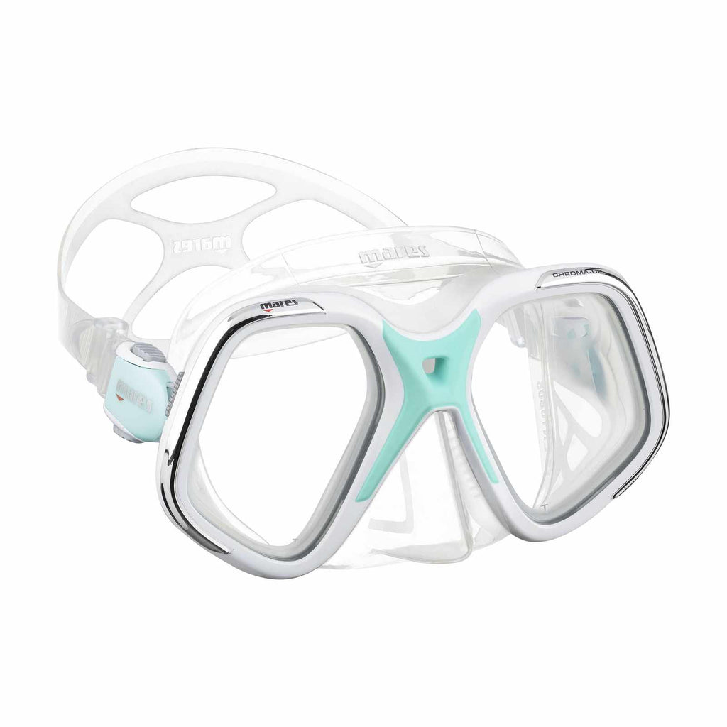 Máscara de buceo Chroma Up Blanco-Turquesa Mares 411066EBWHACL