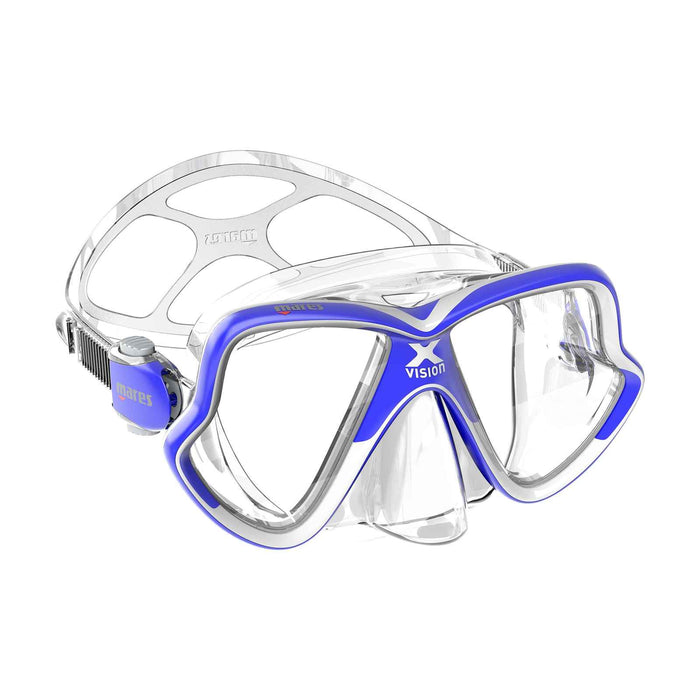 Maschera da immersione X-Vision Mid 2.0 Blu-Bianco Mares 411067BXBLWCL