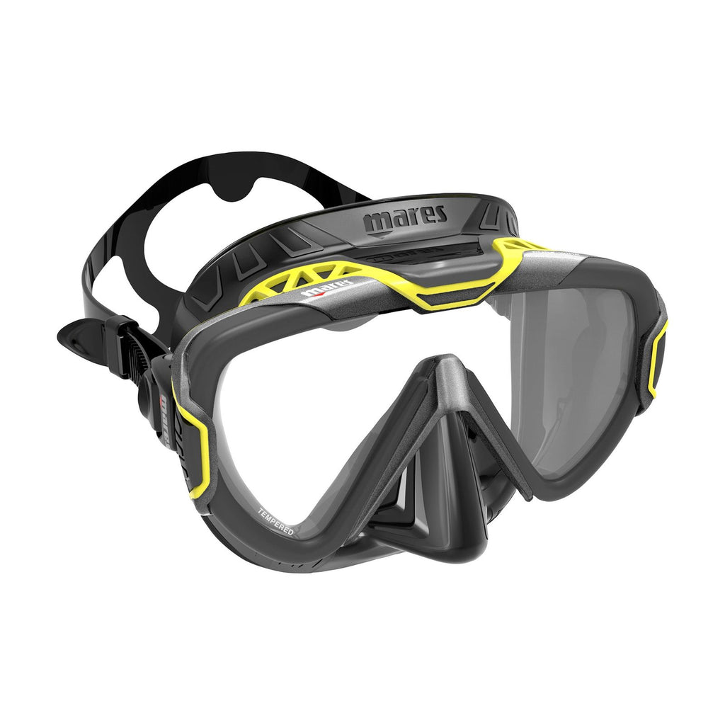 Máscara de buceo Pure Wire Gris-Amarillo Mares 411069EBGRYBK