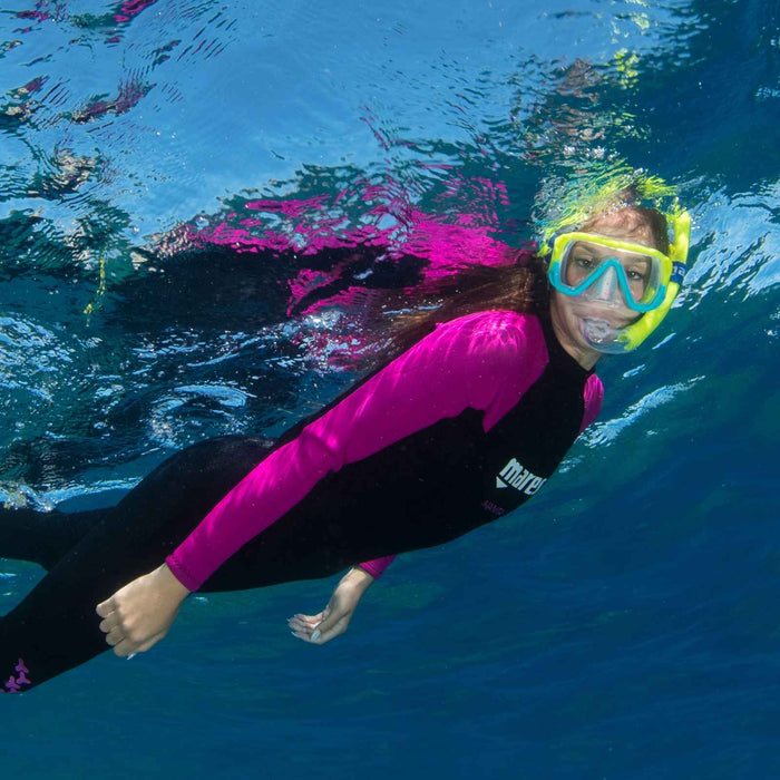Maschera da snorkeling Keewee Bambini Giallo-Acqua 8-14 anni Mares 411076SCYLACL