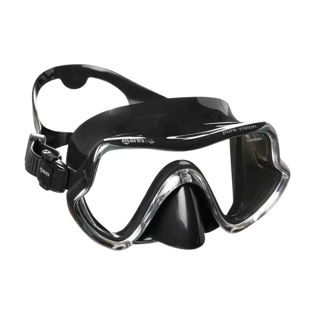 Snorkeling Mask Pure Vision Black Mares 411217SCBKBK