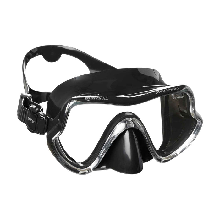 Snorkeling Mask Pure Vision Black Mares 411217SCBKBK