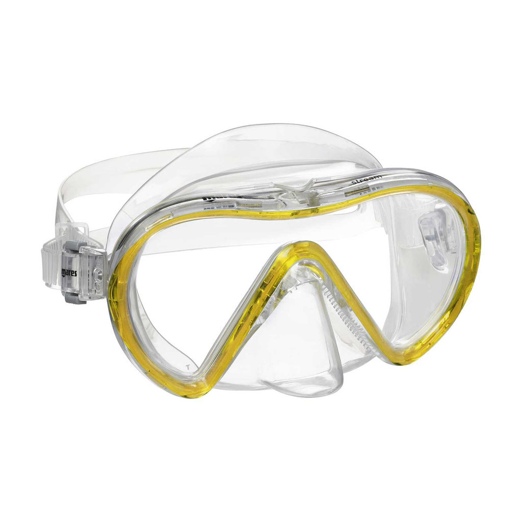 Snorkeling Mask Stream Reflex-Yellow-Clear Mares 411239GURYLCL