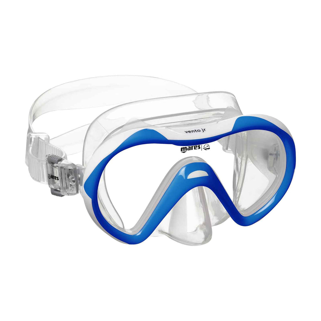 Maschera da snorkeling Vento Bambini Blu-Bianco 8-14 anni Mares 411240SCBLWCL