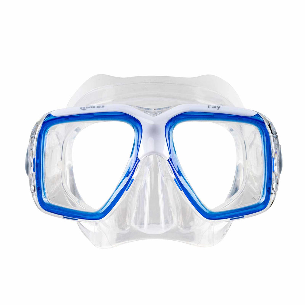 Maschera da snorkeling Ray Blu-Bianco-Trasparente Mares 411242SCBLWCL