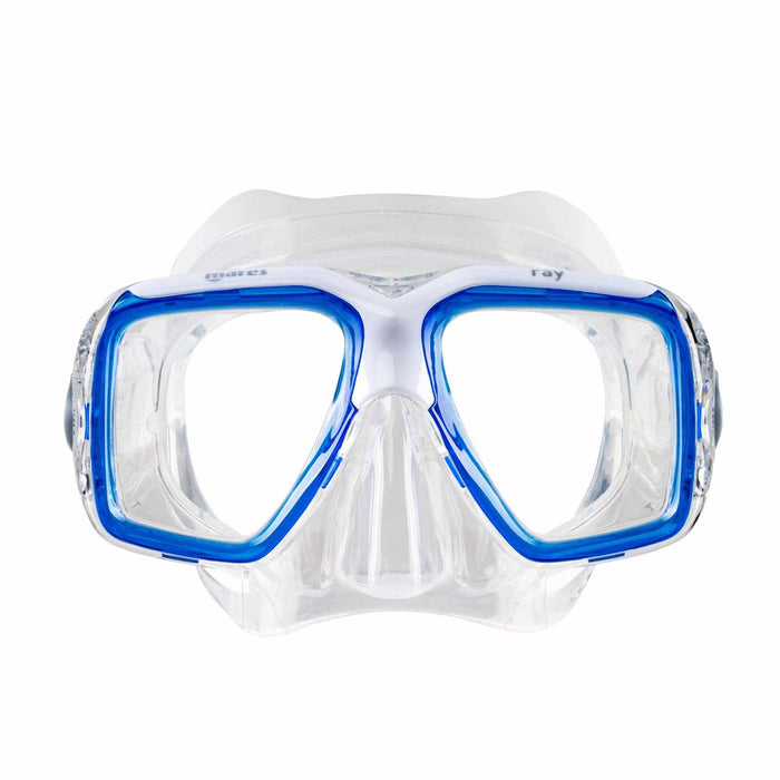 Maschera da snorkeling Ray Blu-Bianco-Trasparente Mares 411242SCBLWCL