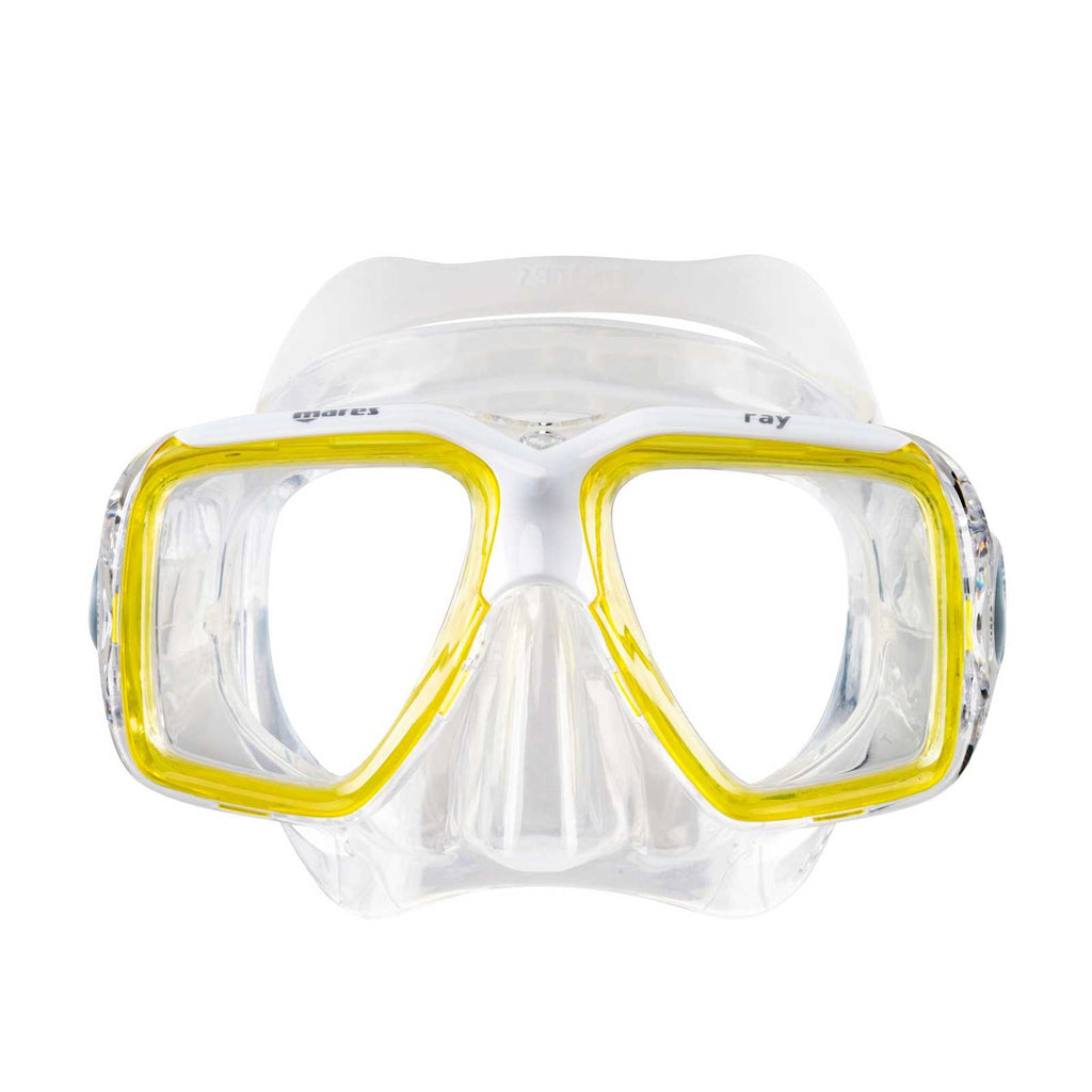 Máscara de snorkel Ray Amarillo-Blanco-Transparente Mares 411242SCYLWCL