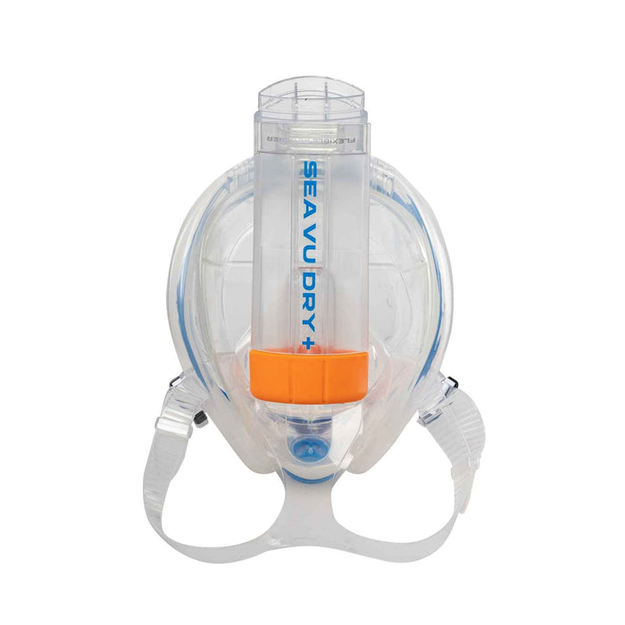 Maschera integrale da snorkeling Sea Vu Dry+ Blu-Trasparente L-XL Mares 411260LXLBLCL