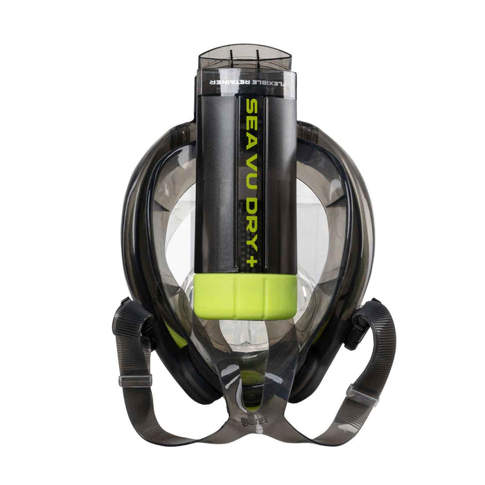 Snorkeling Full Face Mask Sea Vu Dry+ Lime-Smoke L-XL Mares 411260LXLLMSK