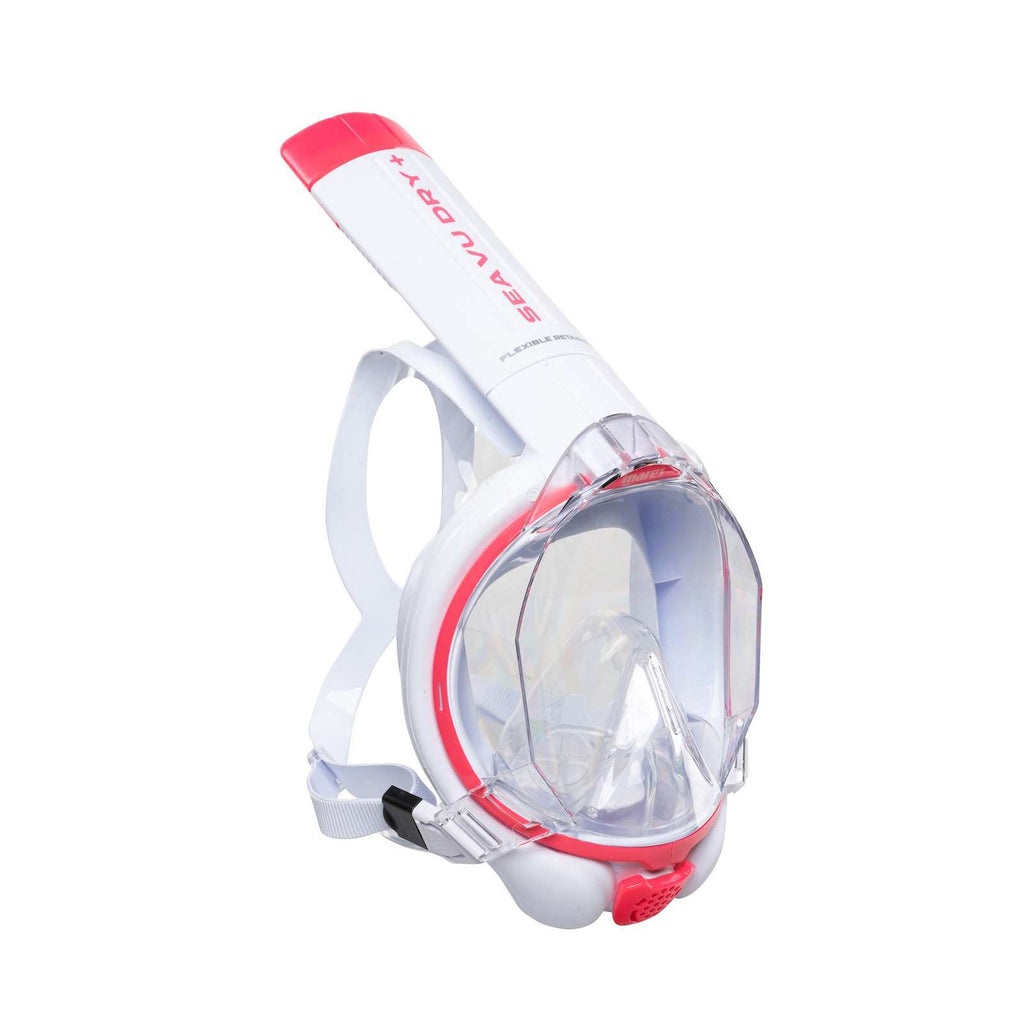 Snorkeling Full Face Mask Sea Vu Dry+ Pink-White SM Mares 411260SMPKWH