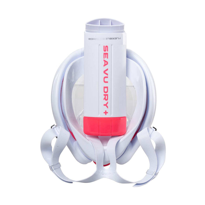 Snorkeling Full Face Mask Sea Vu Dry+ Pink-White SM Mares 411260SMPKWH