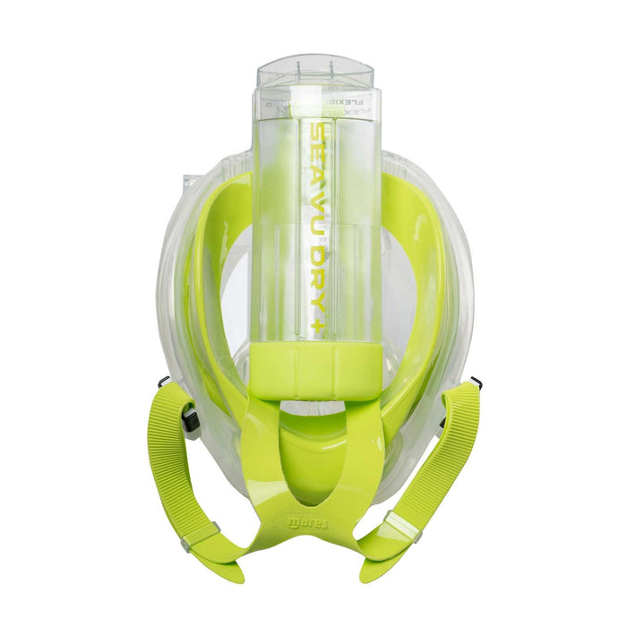Masque intégral de snorkeling Sea Vu Dry+ Blanc-Lime SM Mares 411260SMWHLM
