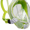 Masque intégral de snorkeling Sea Vu Dry+ Blanc-Lime SM Mares 411260SMWHLM
