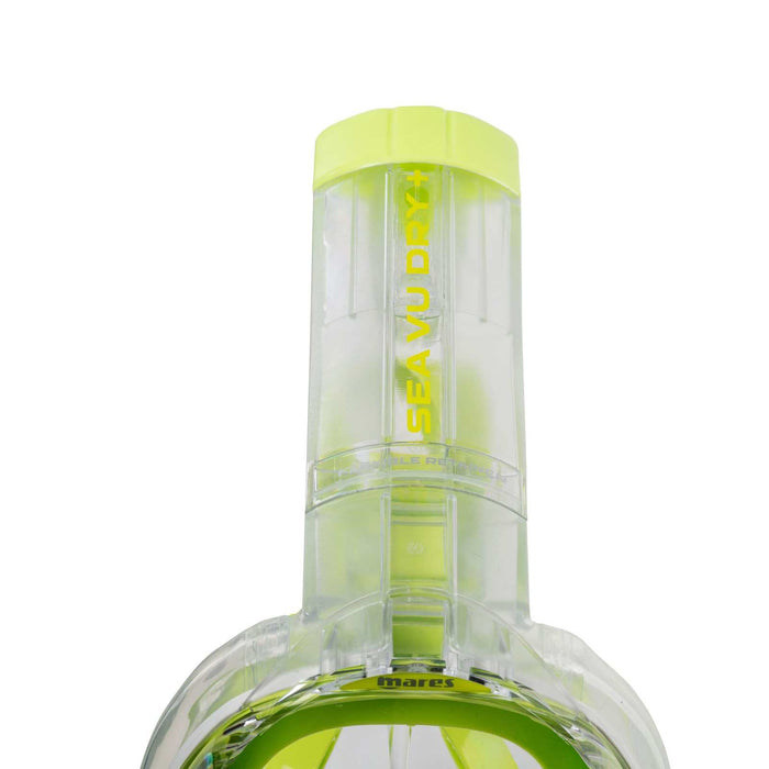 Masque intégral de snorkeling Sea Vu Dry+ Blanc-Lime SM Mares 411260SMWHLM