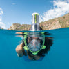 Masque intégral de snorkeling Sea Vu Dry+ Blanc-Lime SM Mares 411260SMWHLM