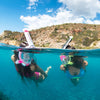 Masque intégral de snorkeling Sea Vu Dry+ Blanc-Lime SM Mares 411260SMWHLM