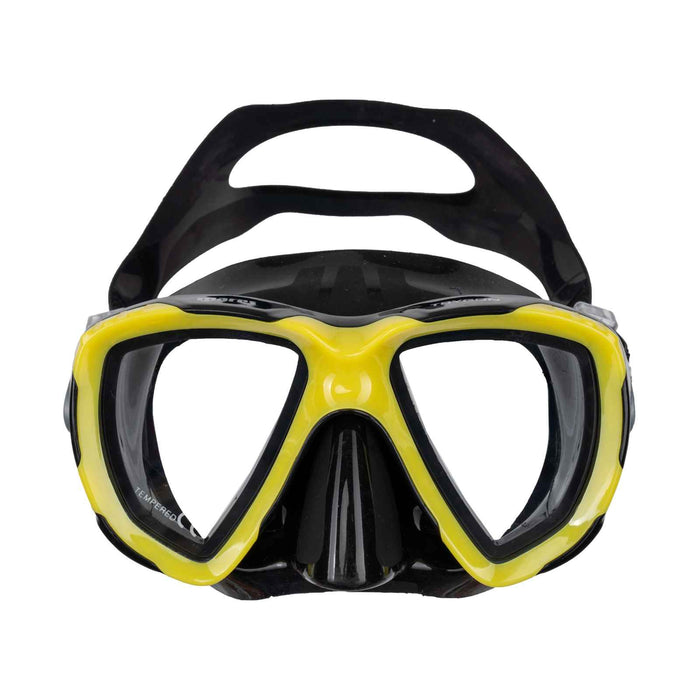 Maschera da snorkeling Trygon Giallo-Nero Mares 411262SCYLBK