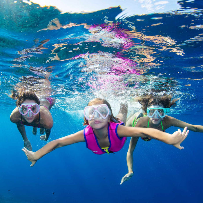 Maschera da snorkeling Ridley Rosa-Bianco-Trasparente Mares 411263PKWCL