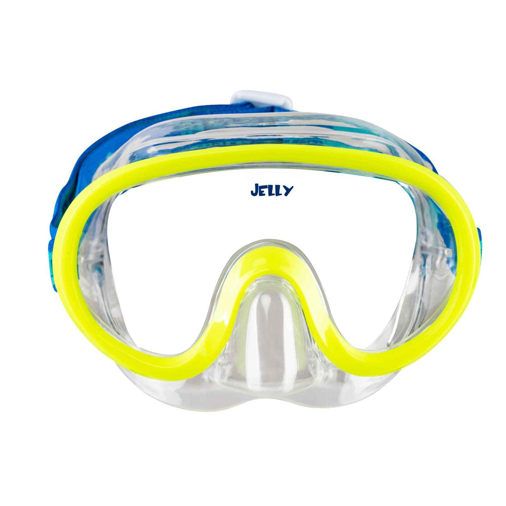 Schnorchelmaske Jelly Kinder Lima-Blau-Klar 4-7 Jahre Mares 411265SCLMBCL