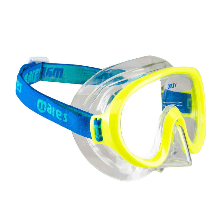 Schnorchelmaske Jelly Kinder Lima-Blau-Klar 4-7 Jahre Mares 411265SCLMBCL